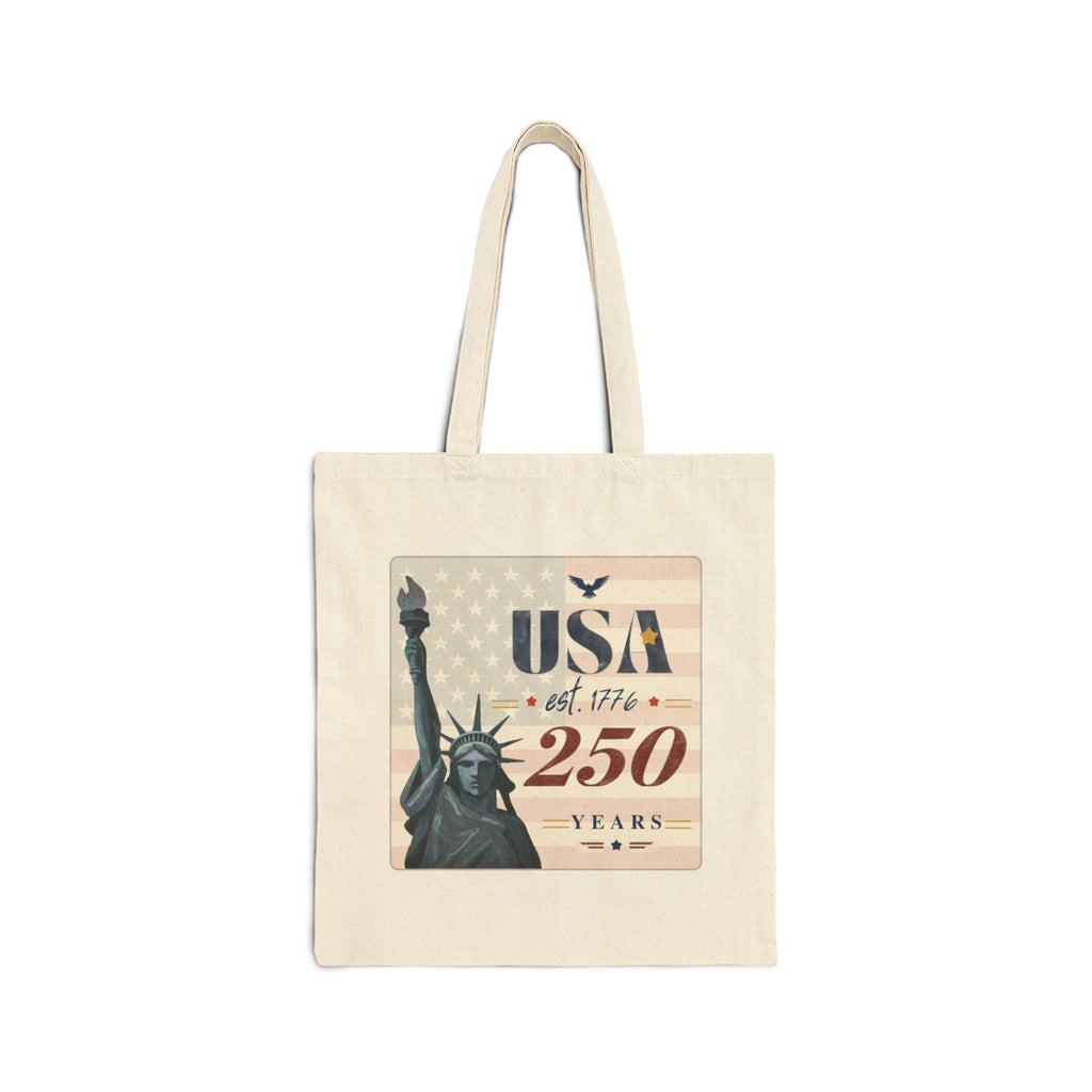 USA 250 Years — America 1776–2026 Canvas Tote Bag