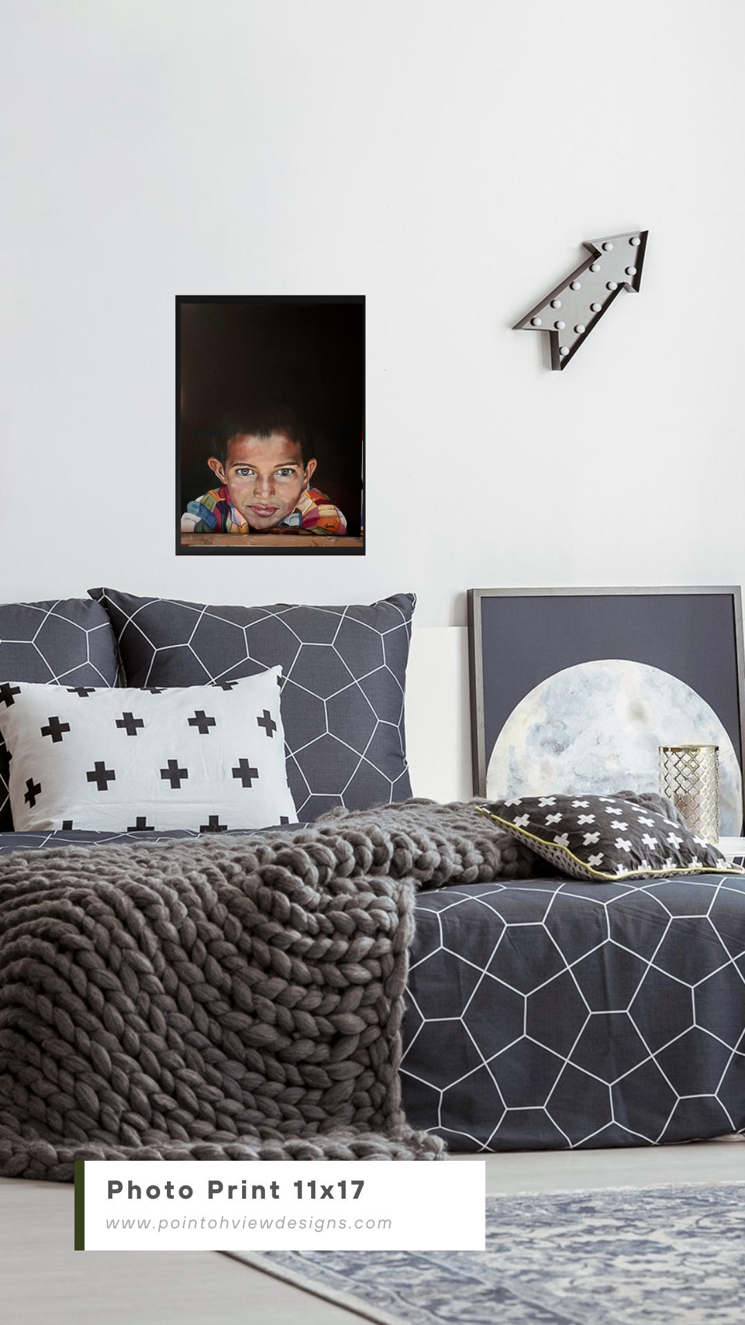 Smiling Iranian Peasant Boy - Rural Iran Fine Art Portrait Print