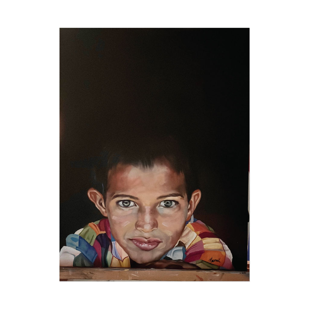 Smiling Iranian Peasant Boy - Rural Iran Fine Art Portrait Print