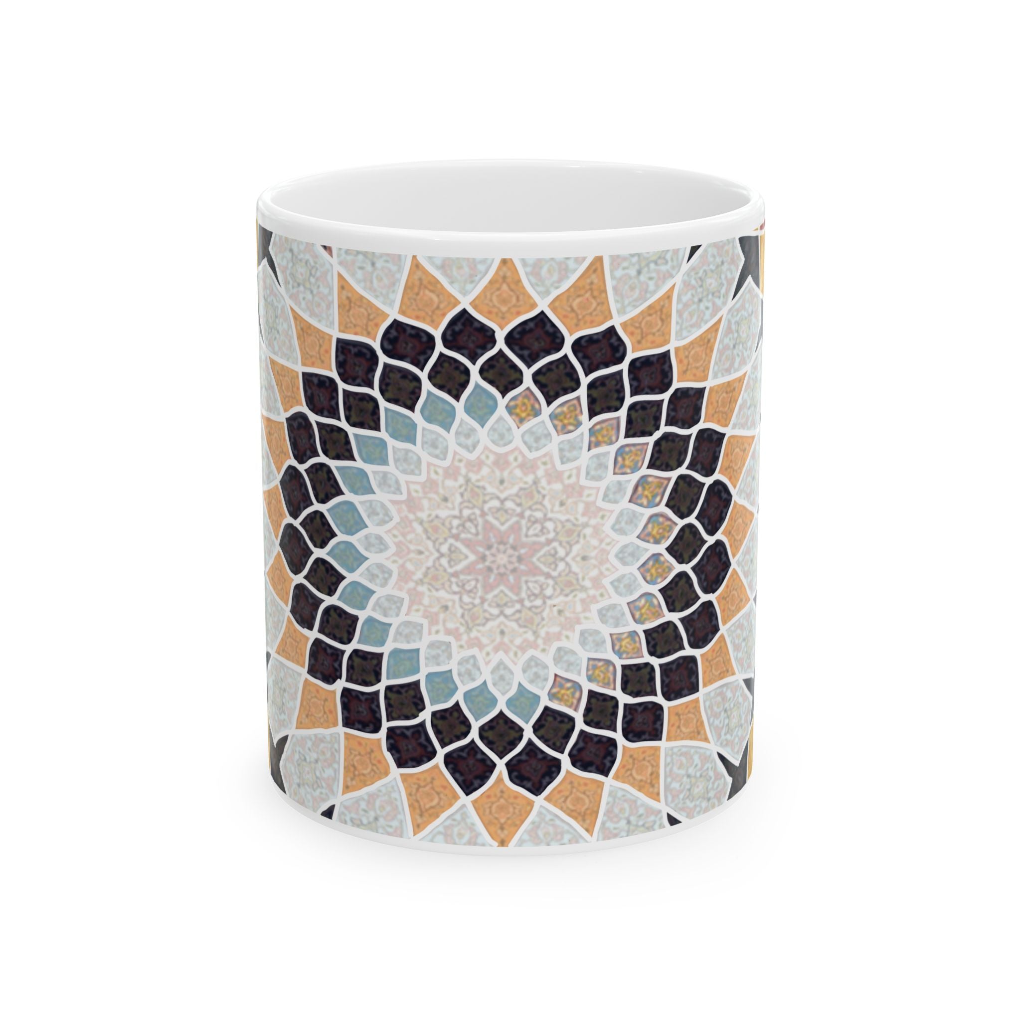 Persian Mosaic Mug — Inspired by the Art of the Hand-Woven Carpet