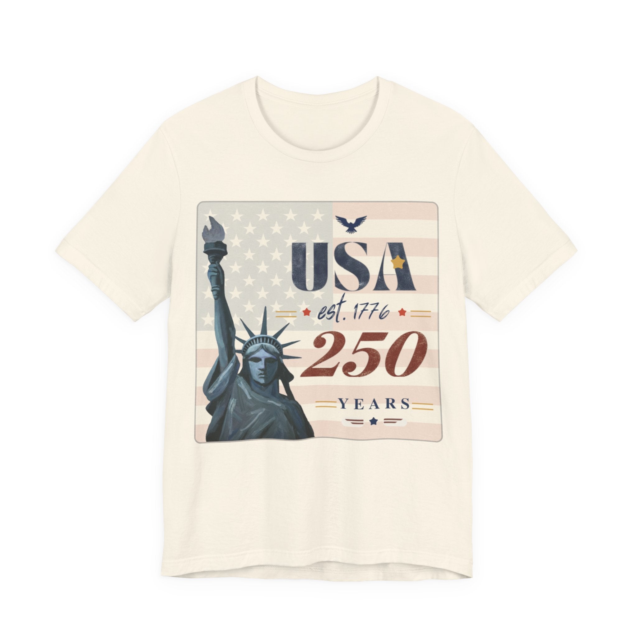 USA 250 Years T-Shirt — Statue of Liberty Patriotic Tee | America 1776–2026