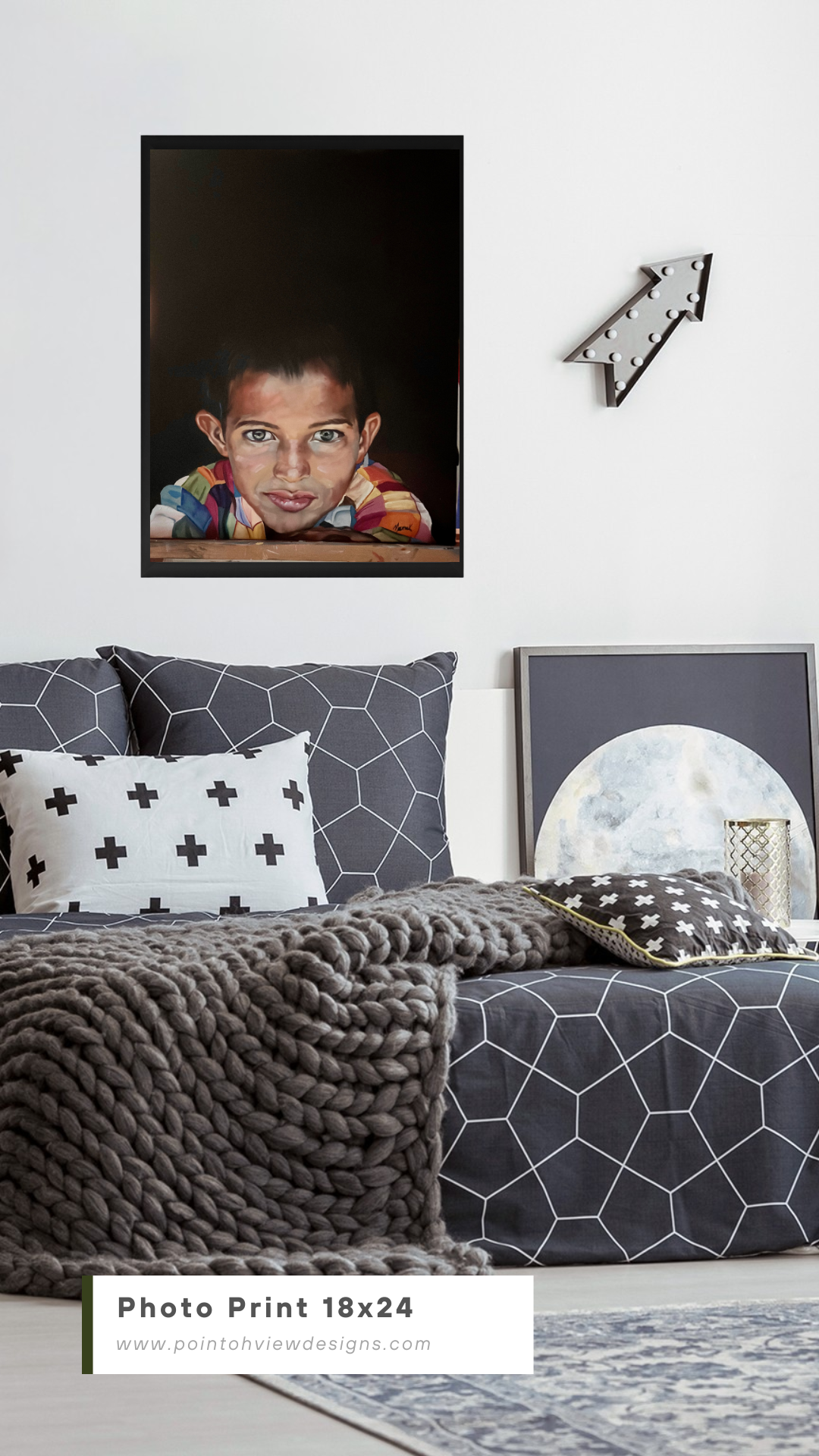 Smiling Iranian Peasant Boy - Rural Iran Fine Art Portrait Print