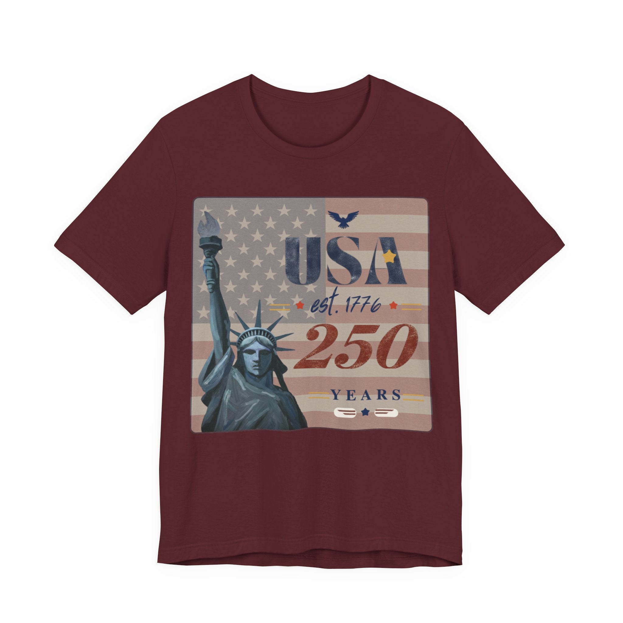 USA 250 Years T-Shirt — Statue of Liberty Patriotic Tee | America 1776–2026