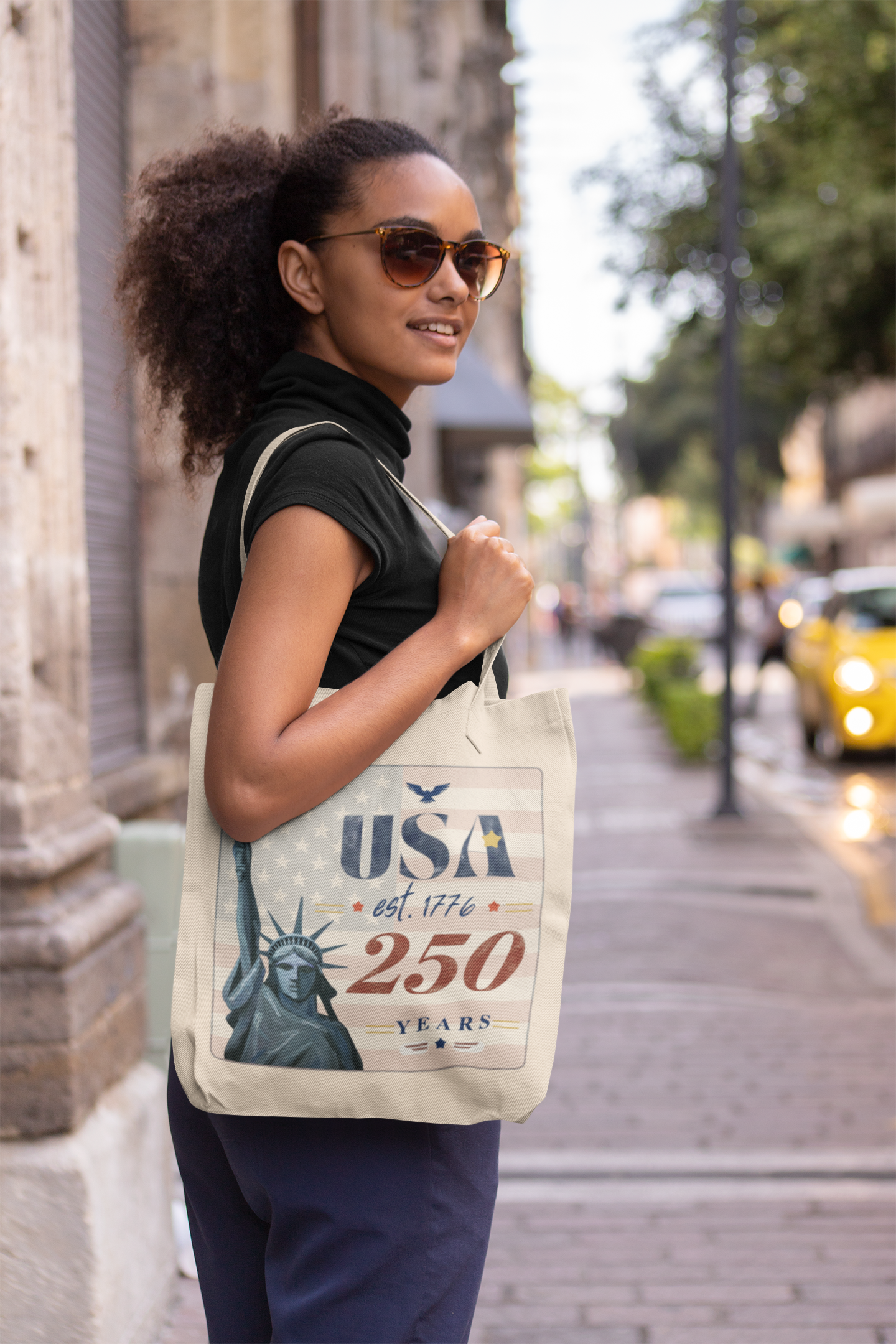 USA 250 Years — America 1776–2026 Canvas Tote Bag