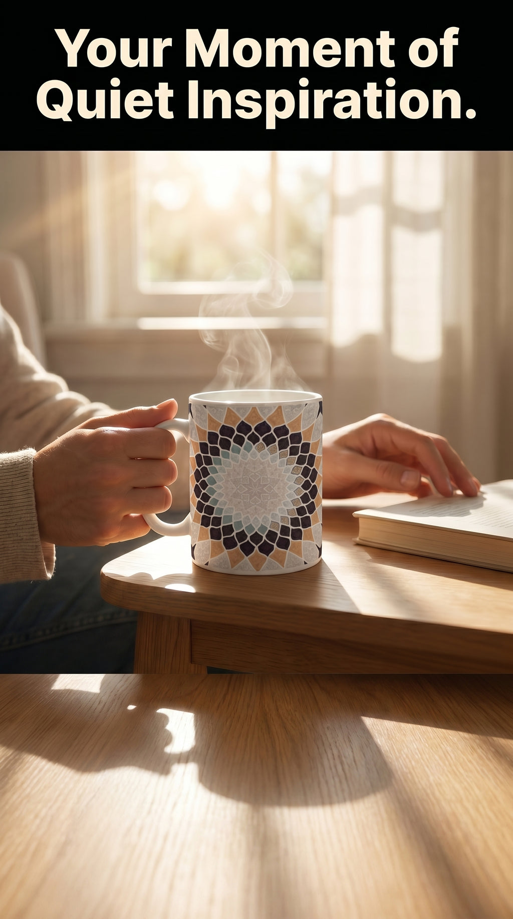 Persian Mosaic Mug — Inspired by the Art of the Hand-Woven Carpet