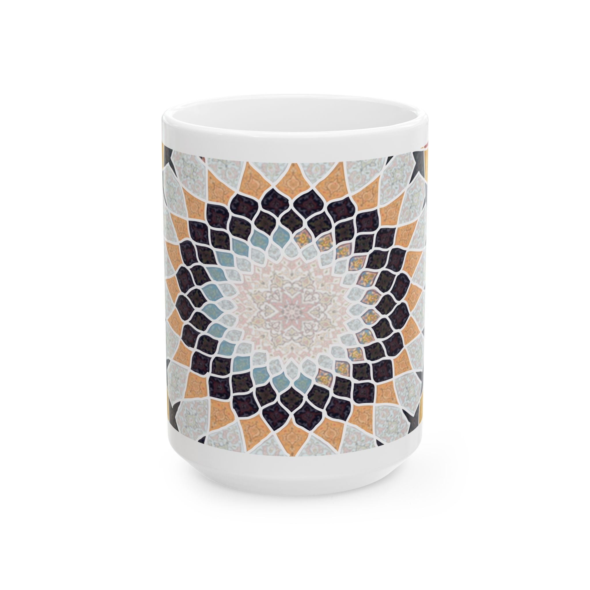 Persian Mosaic Mug — Inspired by the Art of the Hand-Woven Carpet