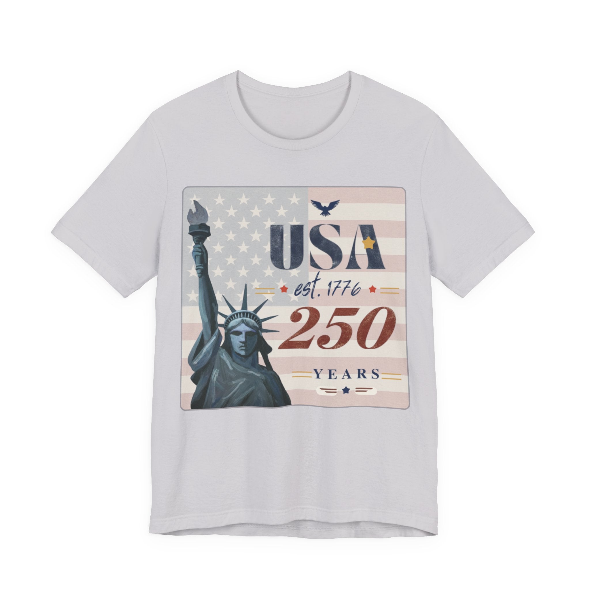 USA 250 Years T-Shirt — Statue of Liberty Patriotic Tee | America 1776–2026