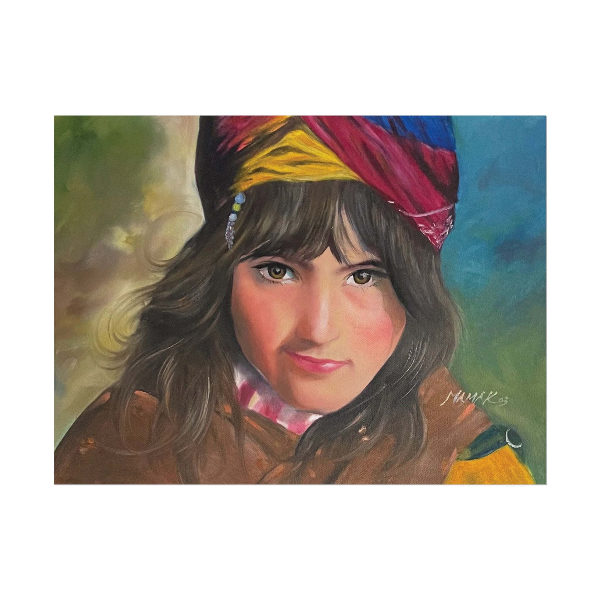 Iranian Country Girl - Rural Iran Fine Art Portrait Print
