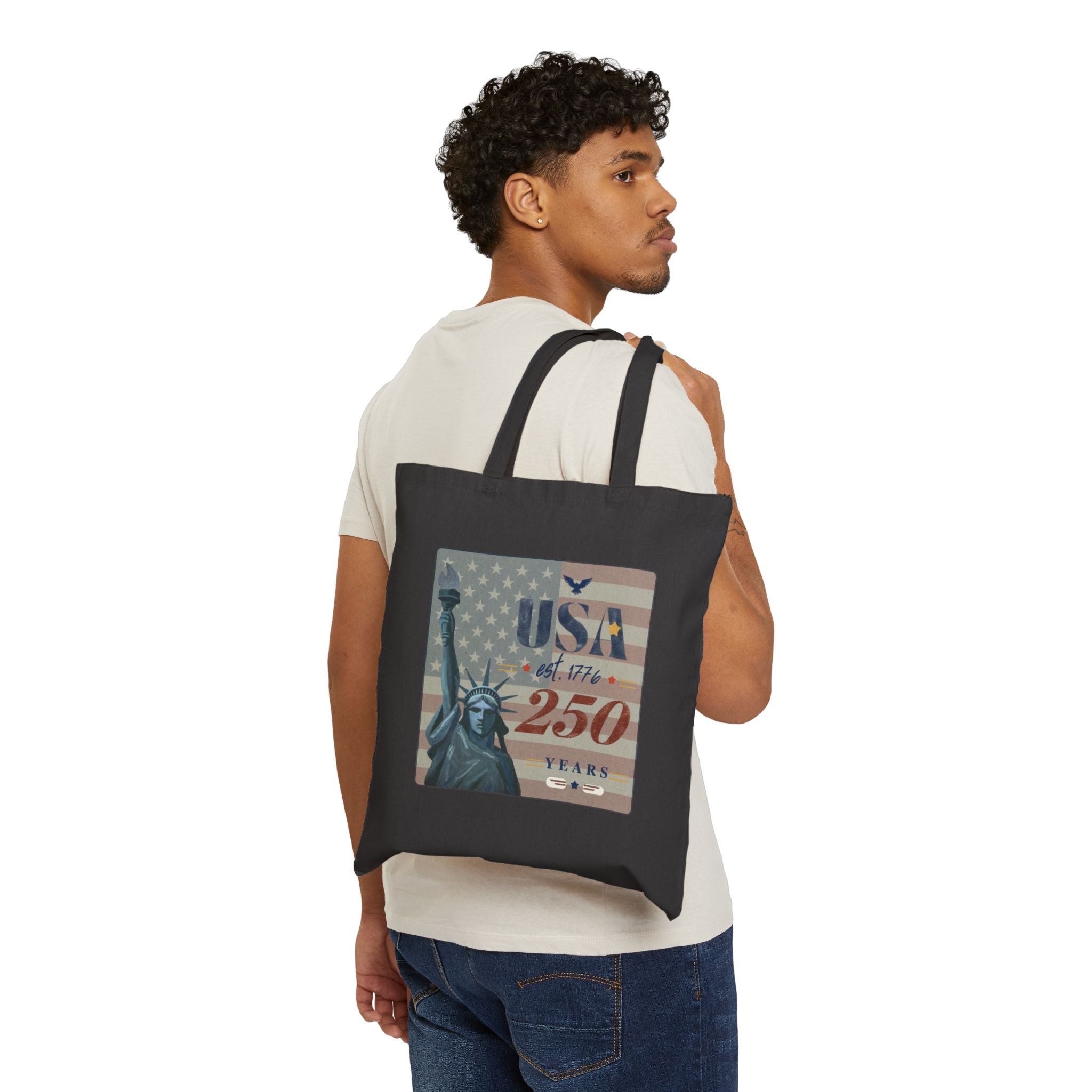 USA 250 Years — America 1776–2026 Canvas Tote Bag
