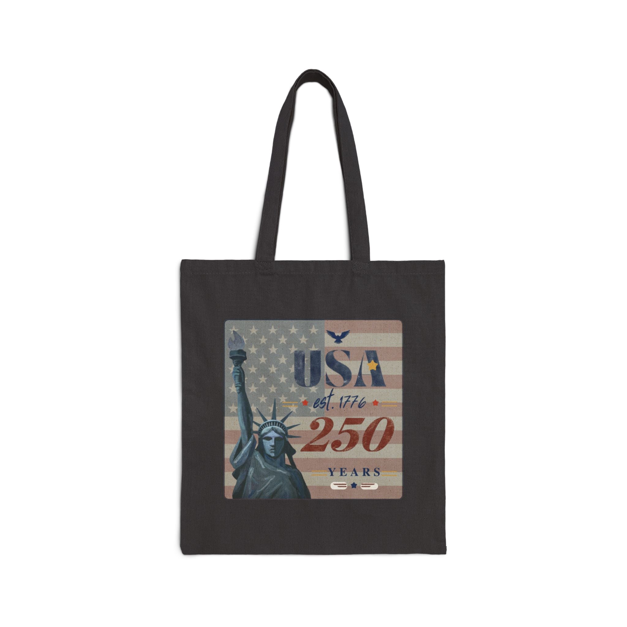 USA 250 Years — America 1776–2026 Canvas Tote Bag