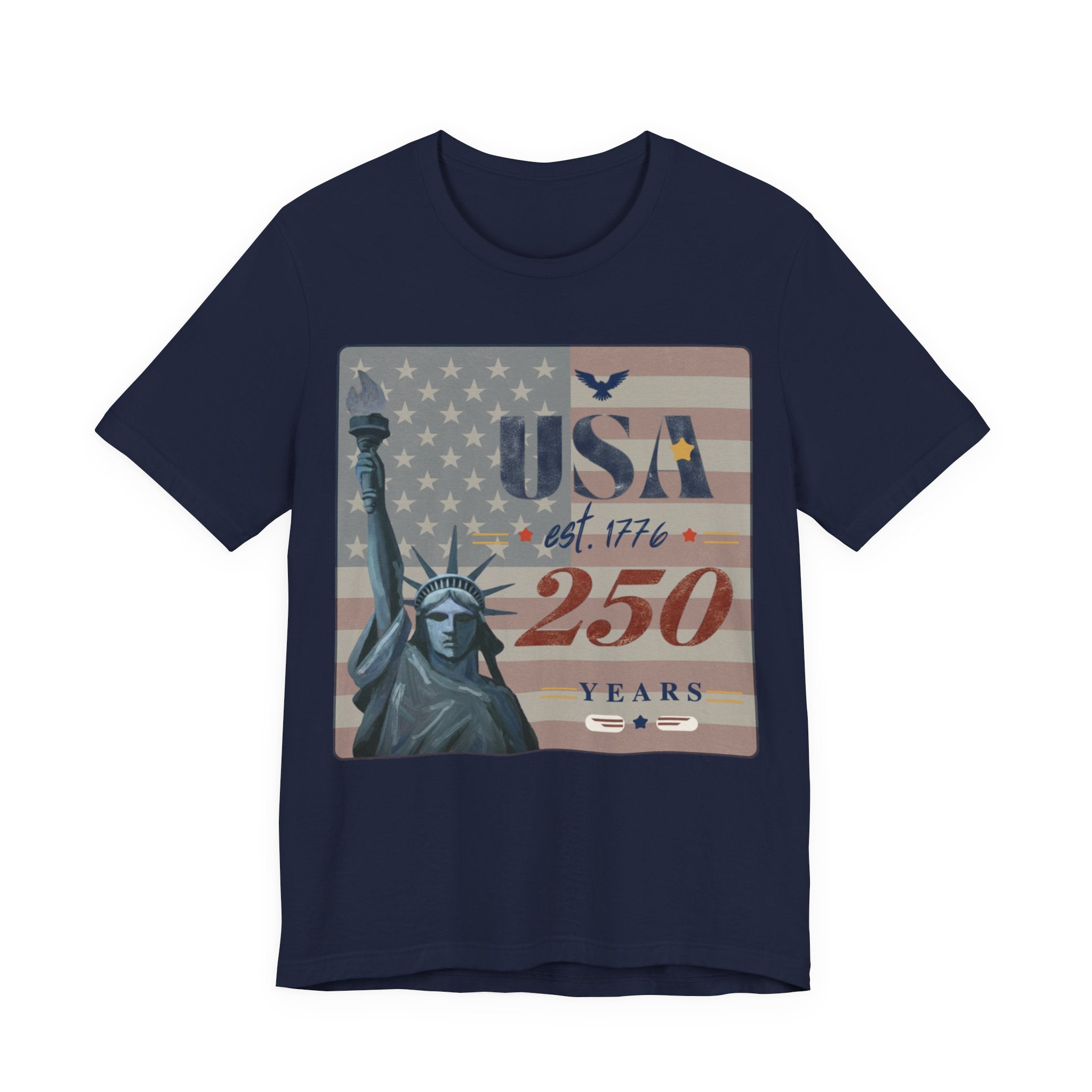 USA 250 Years T-Shirt — Statue of Liberty Patriotic Tee | America 1776–2026
