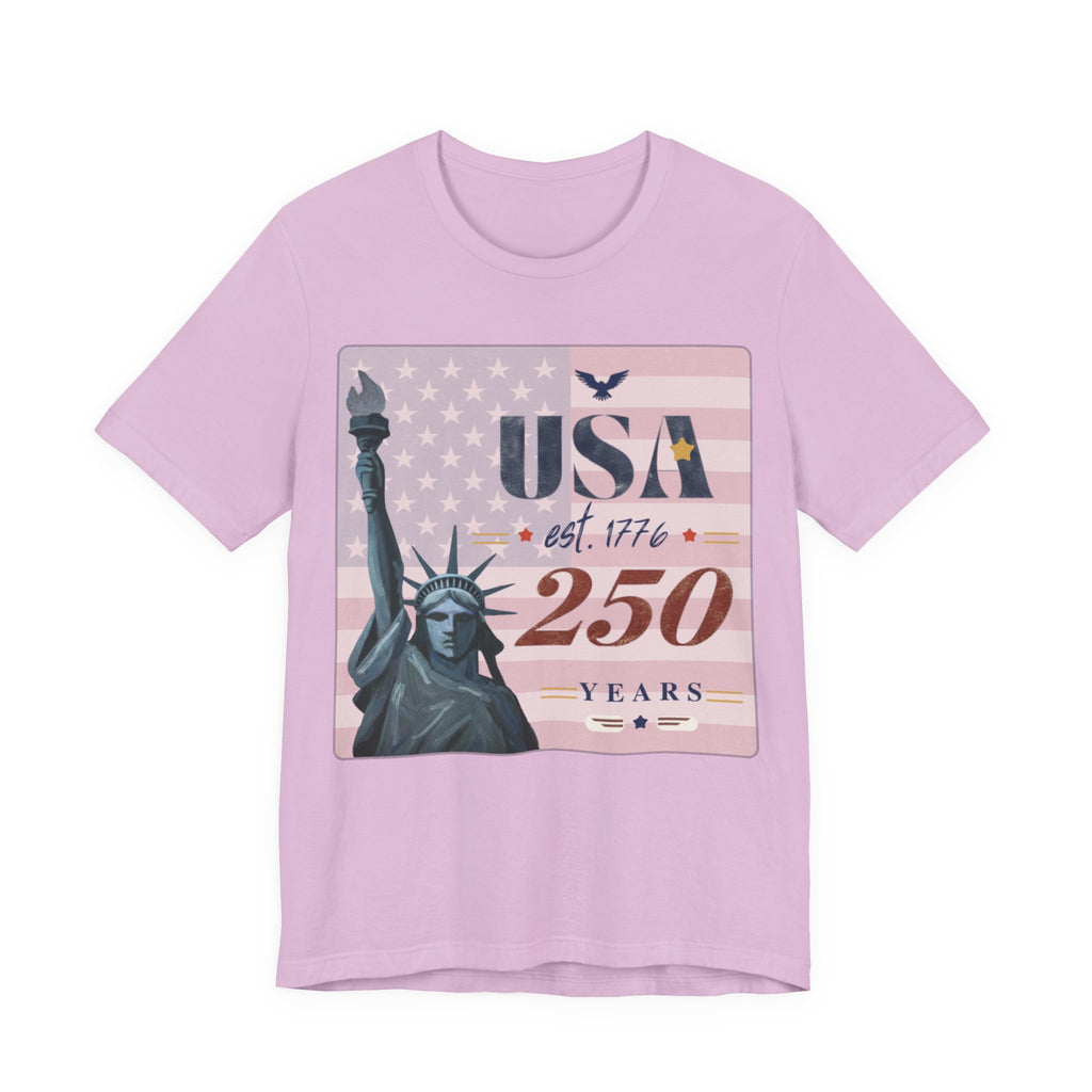 USA 250 Years T-Shirt — Statue of Liberty Patriotic Tee | America 1776–2026