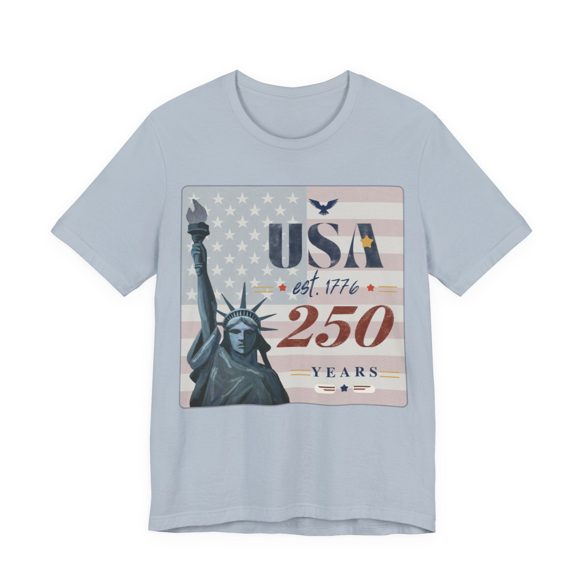 USA 250 Years T-Shirt — Statue of Liberty Patriotic Tee | America 1776–2026